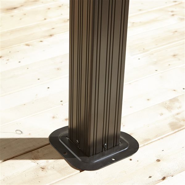 Sojag Genova Hardtop Gazebo with Netting - 10-ft x 12-ft