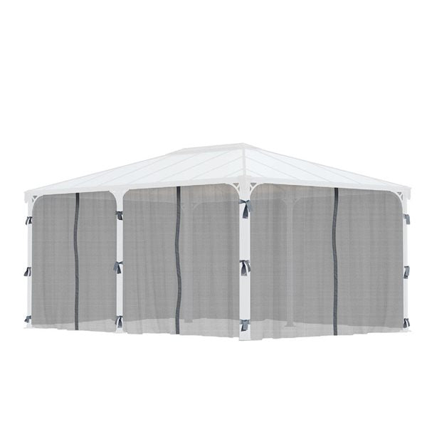 Canopia by Palram Mosquito Netting set for Martinique 12 x 16-ft / Milano Gazebo 10 x 14-ft
