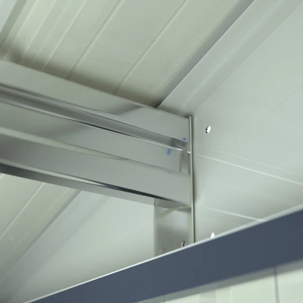 4ft.W x 8ft.D Metal Lean-to Storage Shed