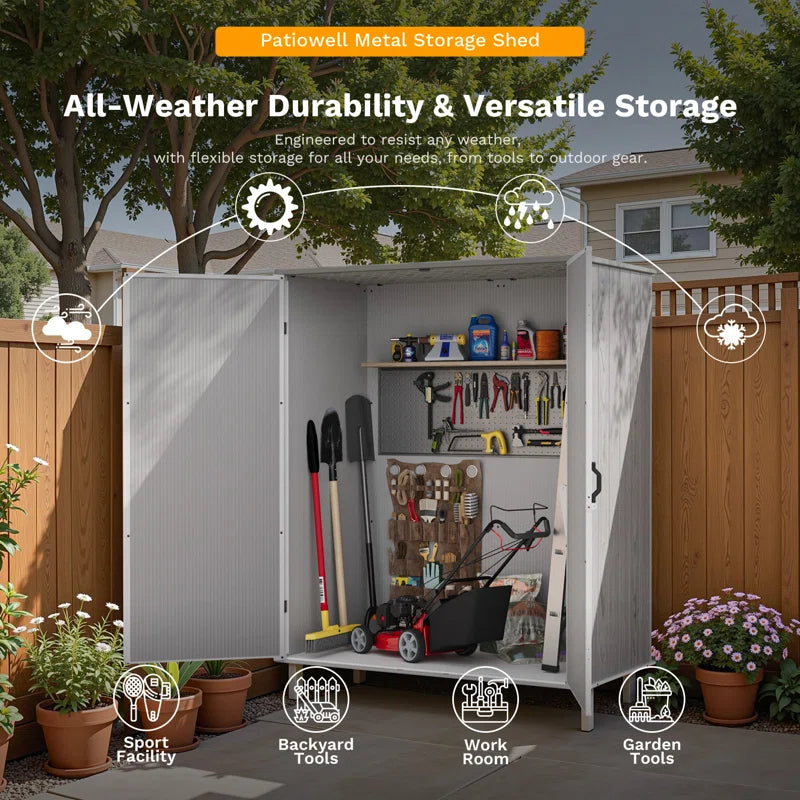 5 Ft. W X 3 Ft. D Resin Outdoor Storage Shed