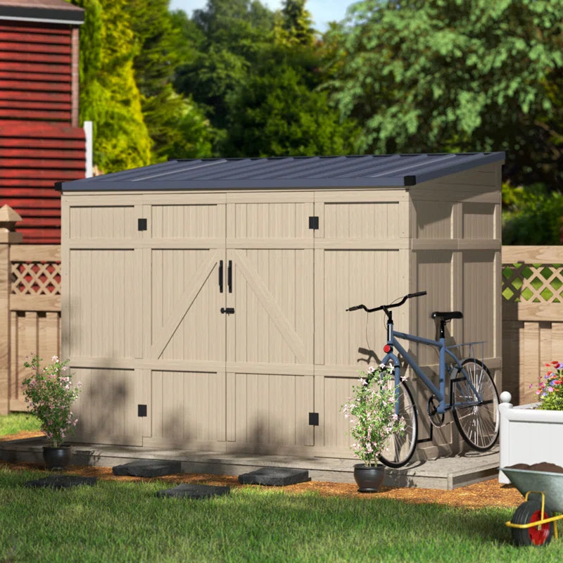 8 Ft. X 4 Ft. Wood Storage Shed