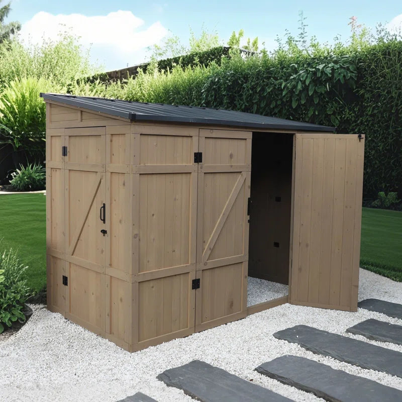 8 Ft. X 4 Ft. Wood Storage Shed