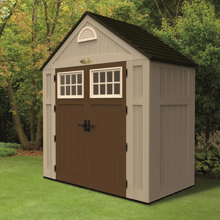 Alpine 7 ft. 5 in. W x 3 ft. 5 in. D Plastic Storage Shed