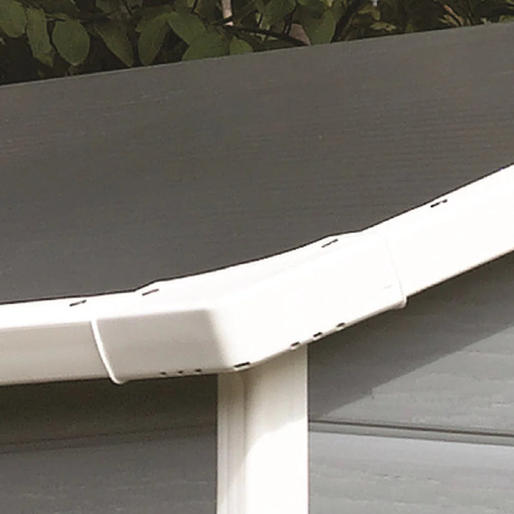 Keter Manor 4x6 ft. Durable Resin Outdoor Storage Shed With Floor and Double Doors for Garden Patio Furniture and Tools, Grey