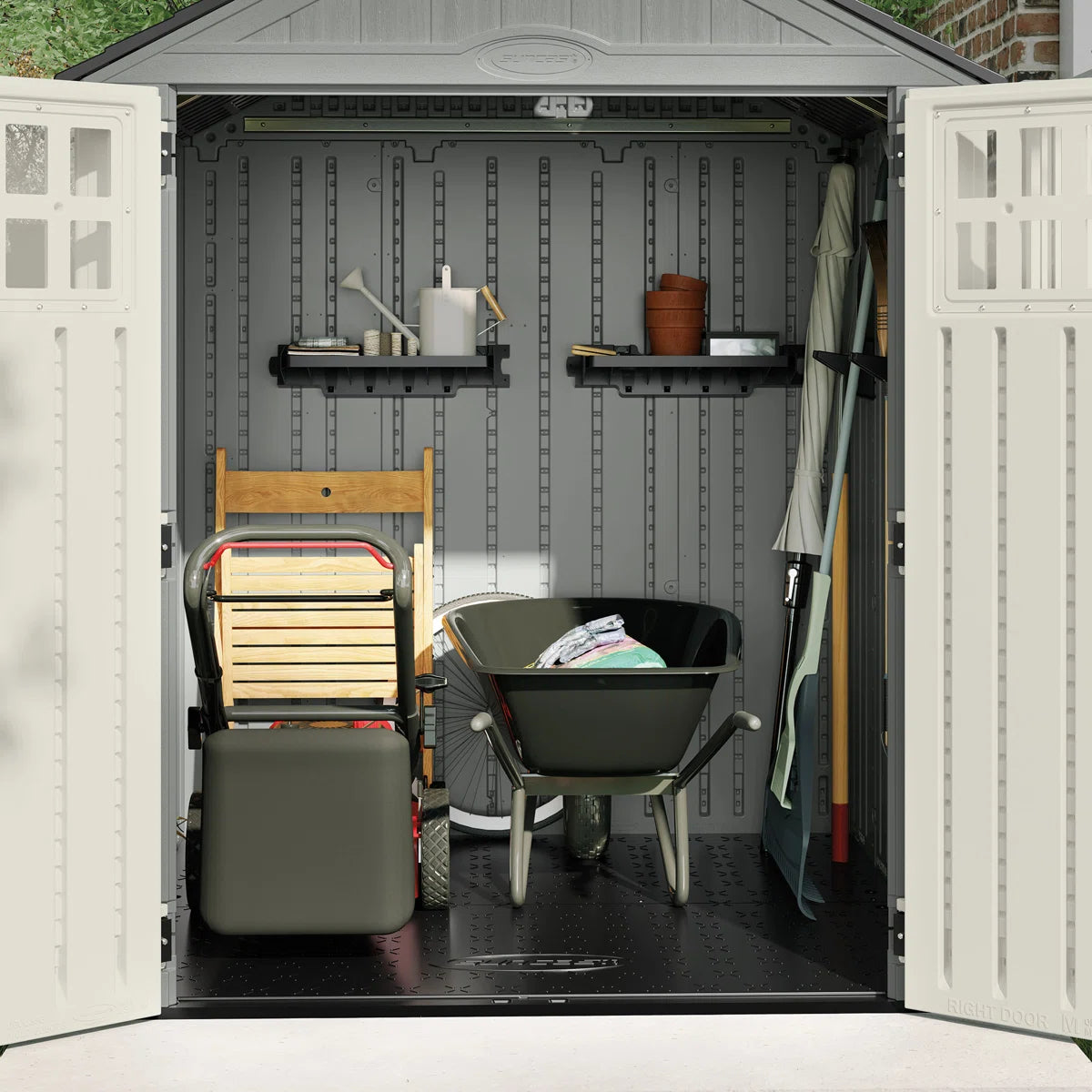 Suncast 6 ft. x 5 ft. Resin Storage Shed