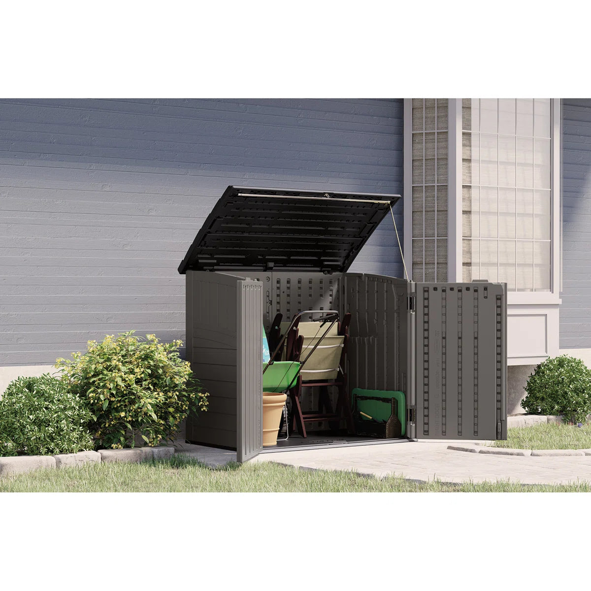 Suncast Outdoor Resin Horizontal Storage Shed