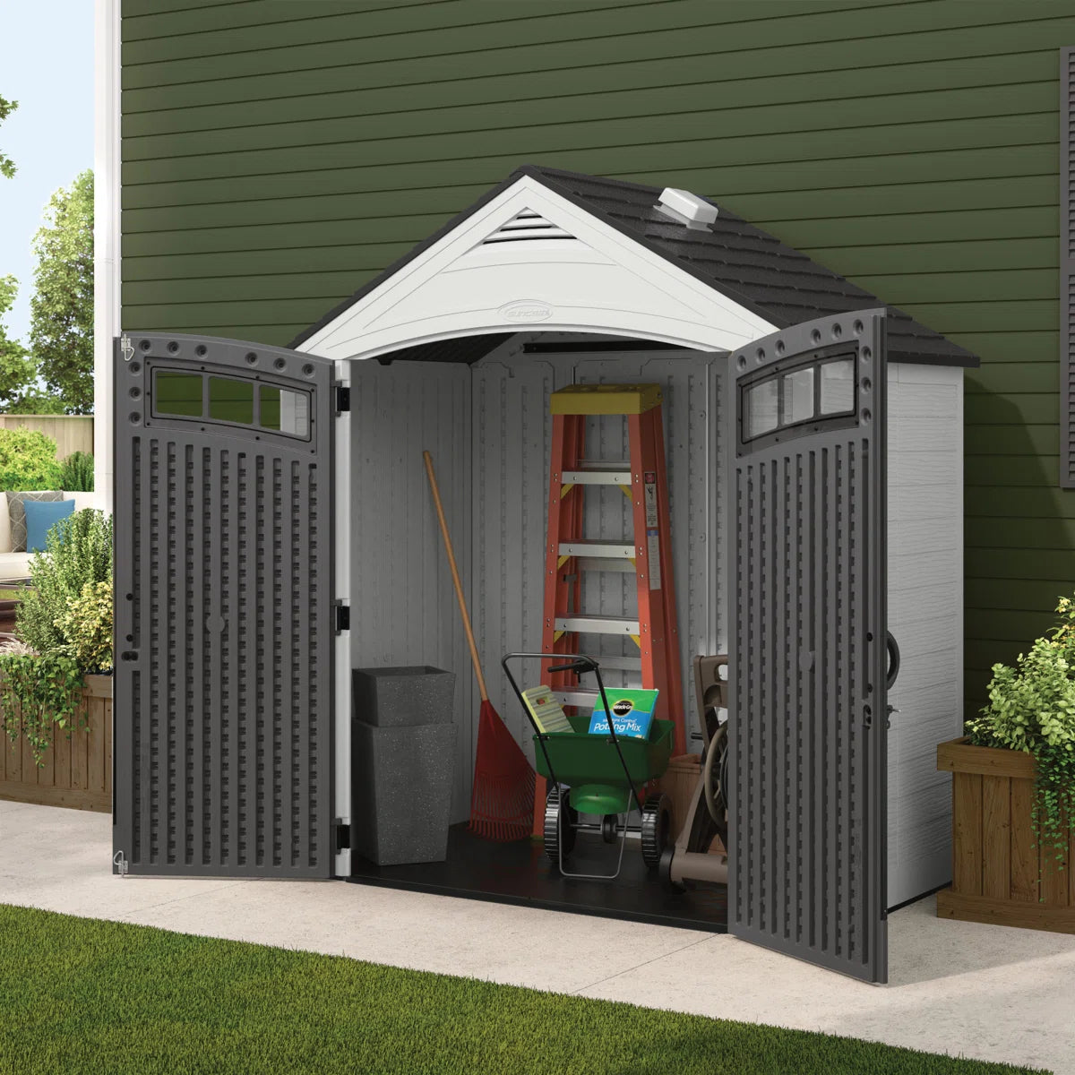 Suncast Vista 7 ft. x 4 ft. Storage Shed