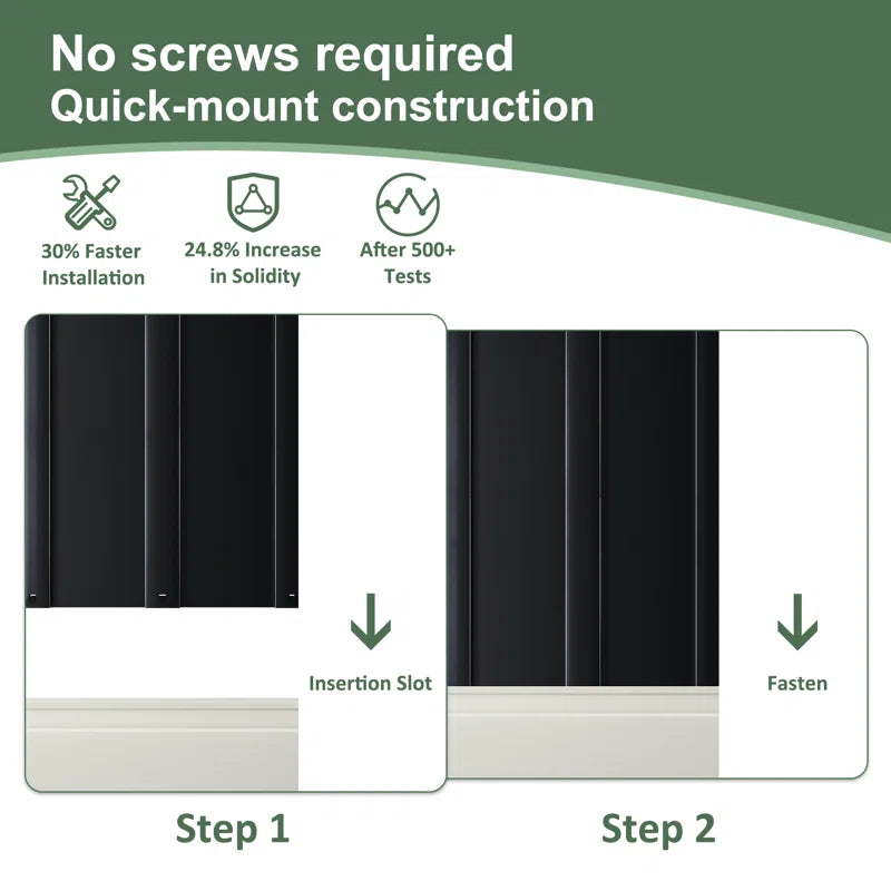 10 ft.W x 10 ft.D Metal Outdoor Storage Shed, Tool Shed with Lockable Doors Updated Frame Structure