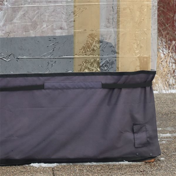 Yardistry Meridian Gazebo Winter Cover in Heavy-Duty PVC - 12 x 16-ft