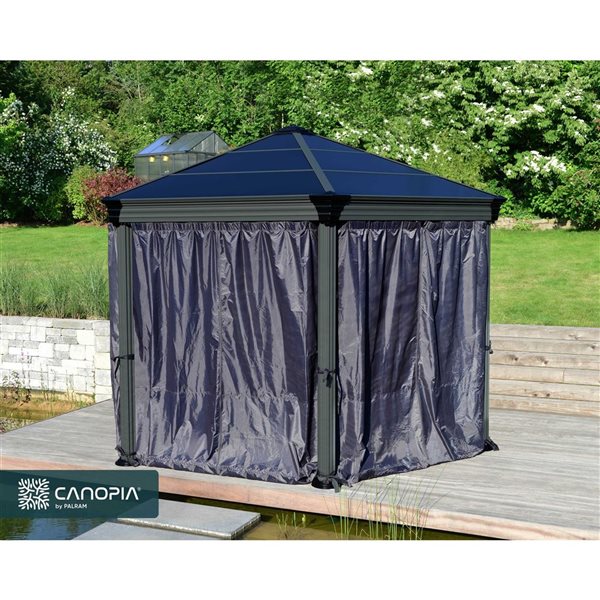 Canopia by Palram Roma Gazebo Curtain Set