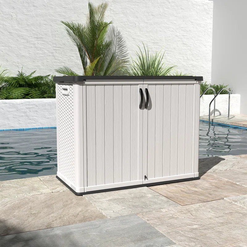 4 Ft. W X 2 Ft. D Outdoor Resin Horizontal Storage Shed