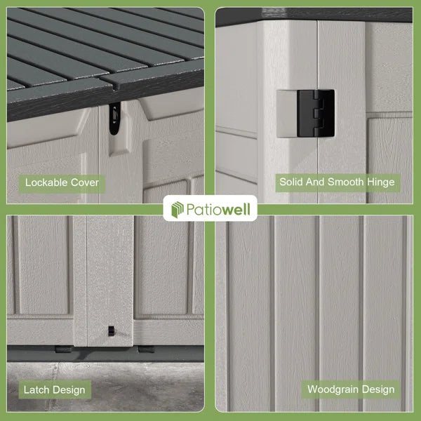 4 Ft. W X 2 Ft. D Resin Outdoor Storage Shed