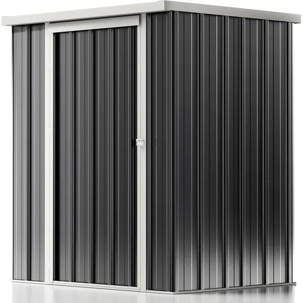 4 ft. W x 3 ft. D Metal Outdoor Storage Shed, Tool Shed with Lockable Doors Updated Frame Structure