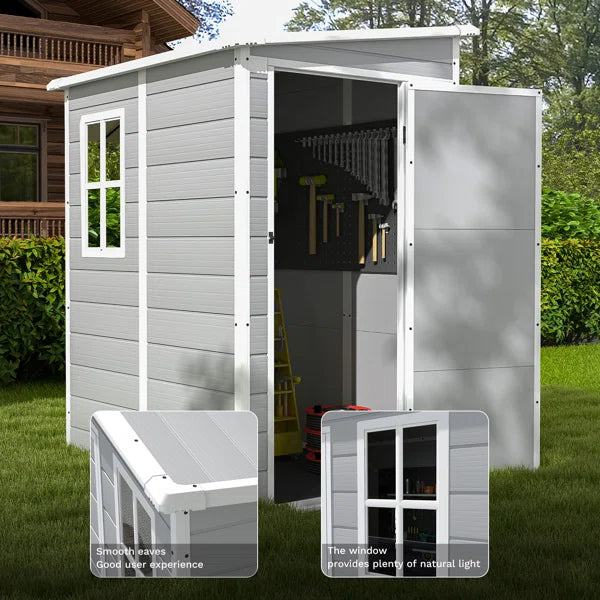 5 ft. W x 4 ft. D Resin Outdoor Storage Shed