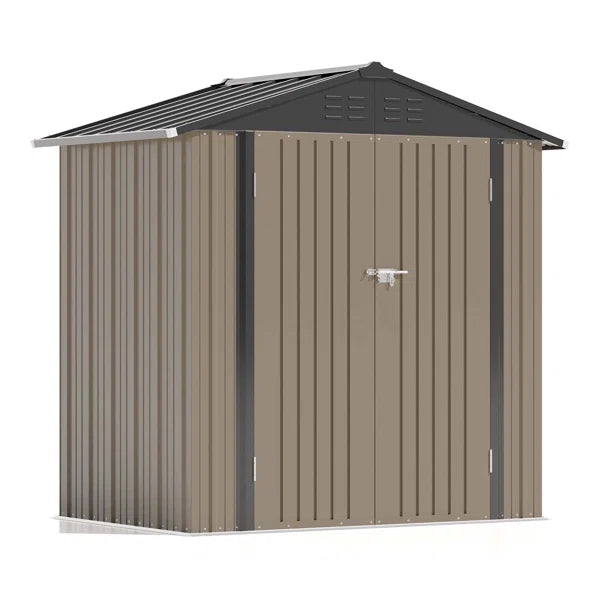 6 ft. W x 4 ft. D Metal Storage Shed
