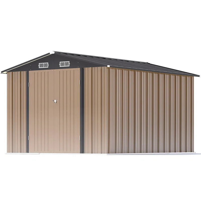 8 ft. W x 10 ft. D Metal Storage Shed