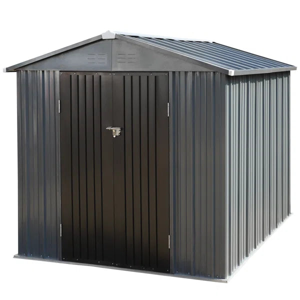 8 ft. W x 6 ft. D Metal Storage Shed