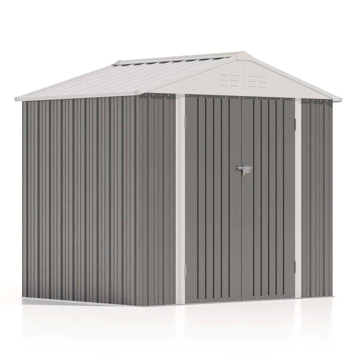 8 ft. W x 6 ft. D Metal Storage Shed
