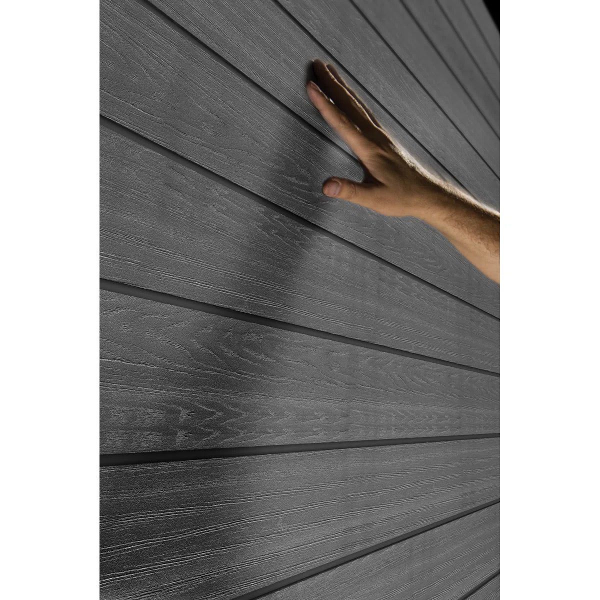 Keter Newton Plus Durable Resin Outdoor Storage Shed With Floor and Double Doors for Garden Patio Furniture and Tools, Graphite Grey (6 Available Sizes)