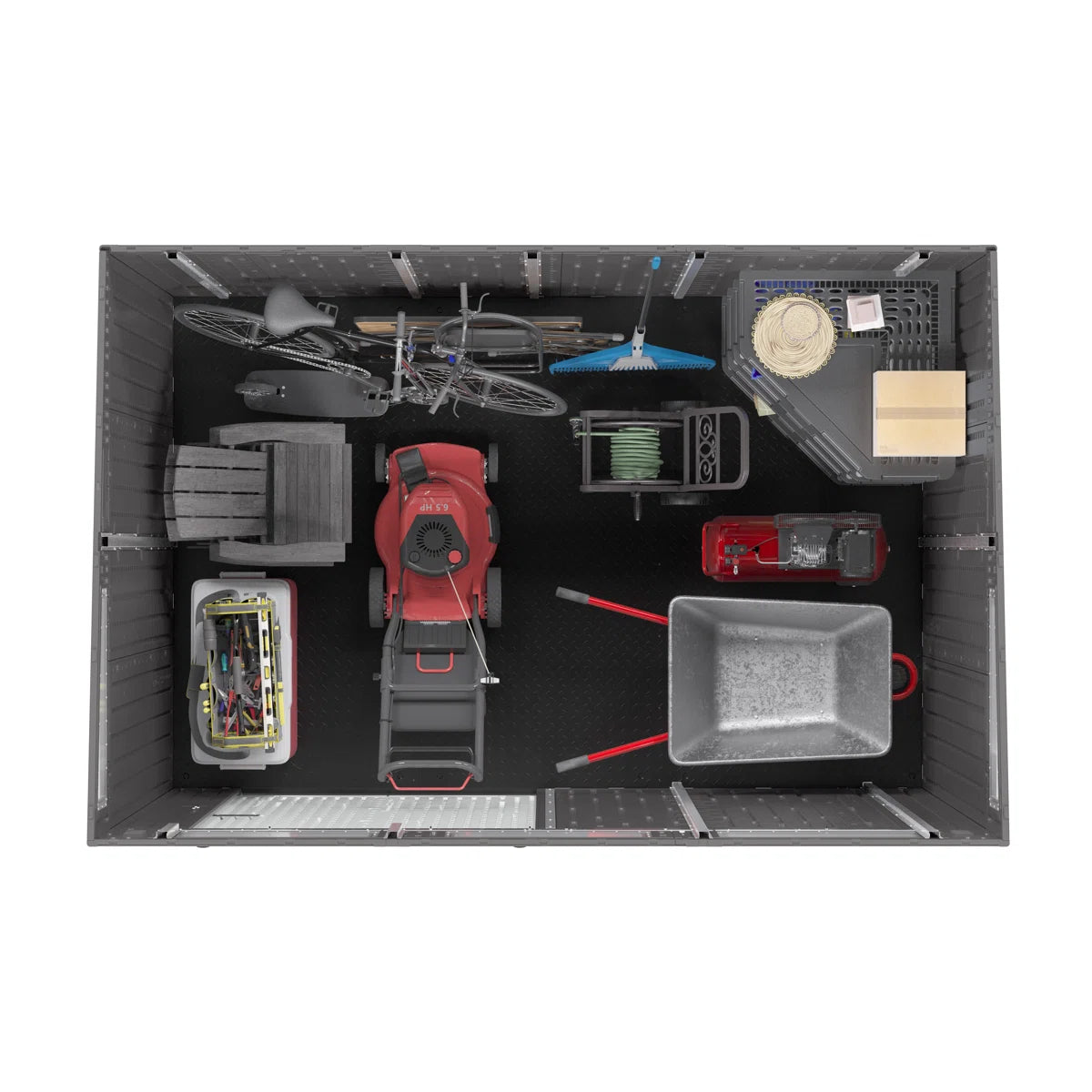 Suncast Modernist Barn Door Storage Shed