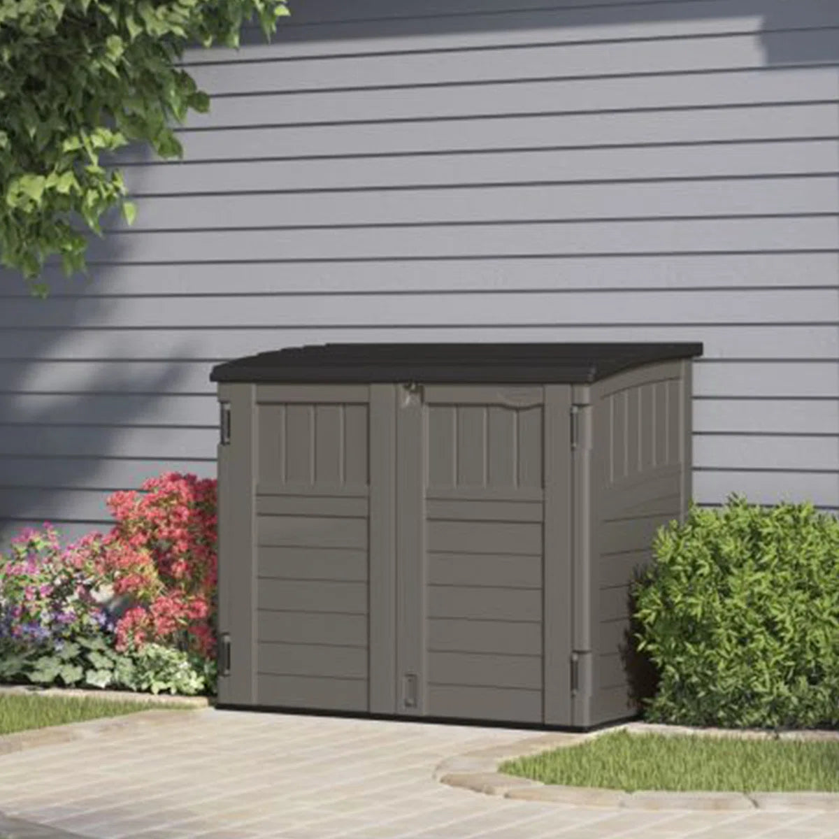 Suncast Outdoor Resin Horizontal Storage Shed